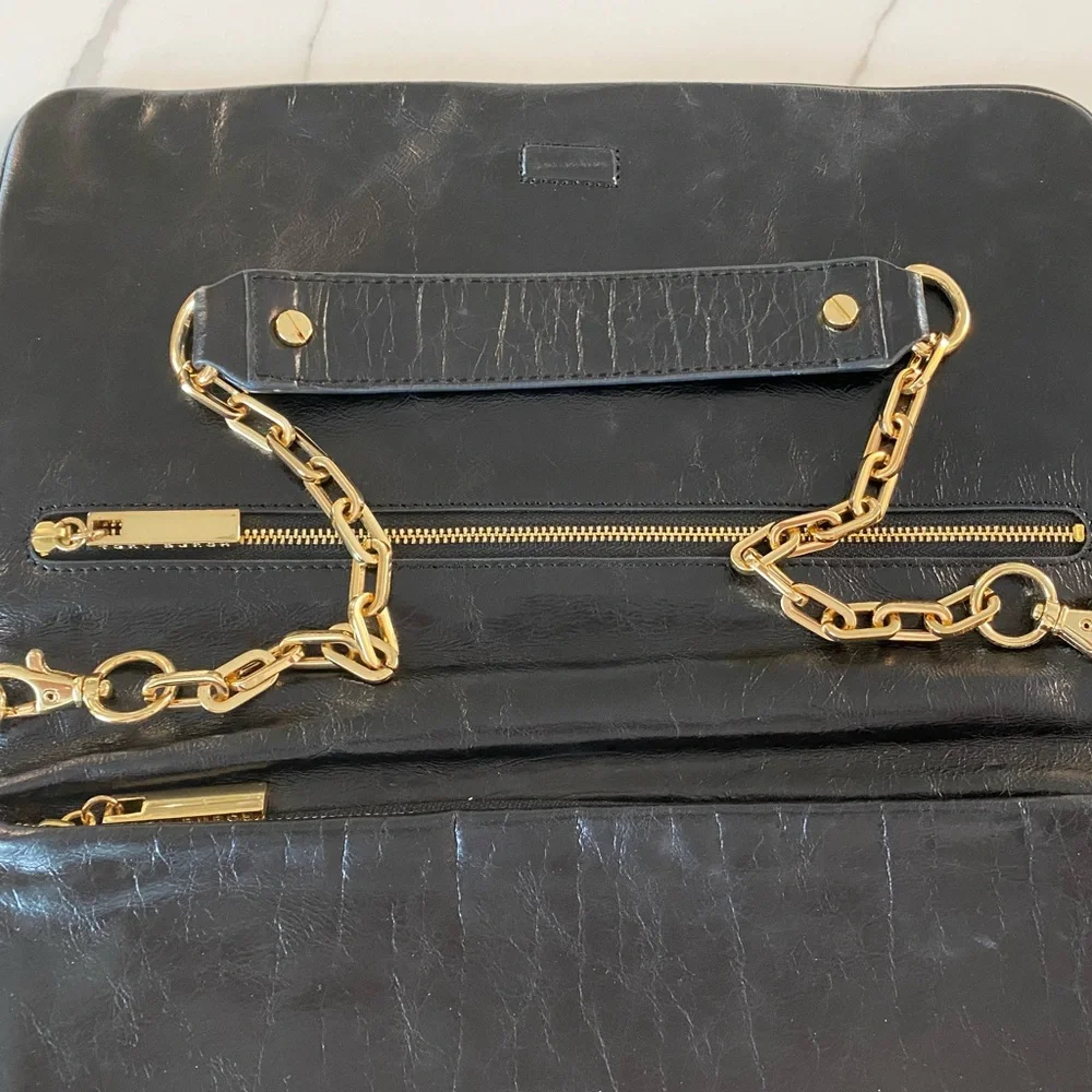 Tory Burch Clayton Classic REVA Clutch Black with dust bag - Picture 6 of 11